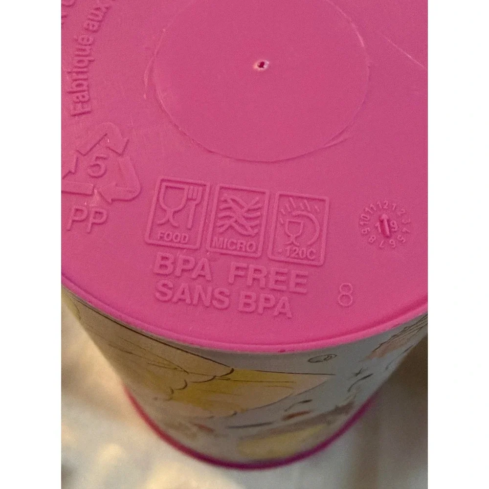 Disney Princess Fairytale Life Plastic Tumblers Set of 2 Ariel Rapunzel Belle
